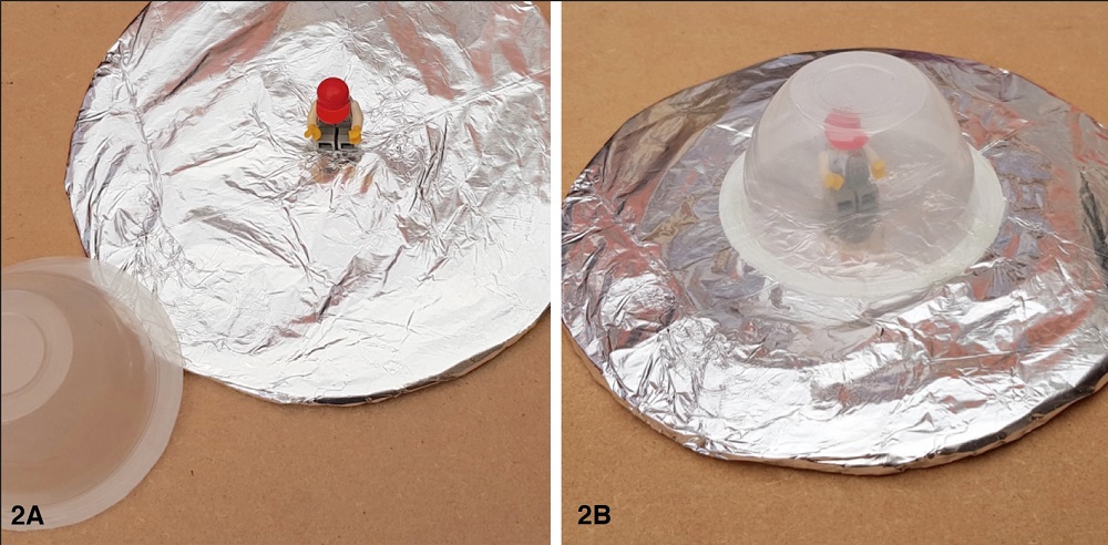 Flyer saucer step 2a and 2b