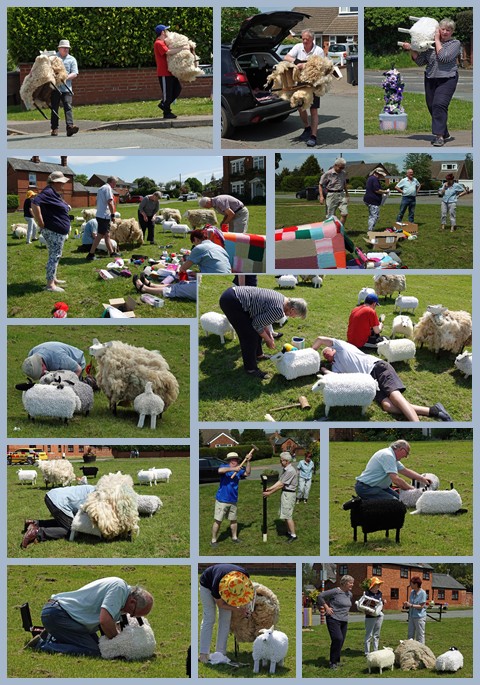 Centenary Yarn Bombing Setup