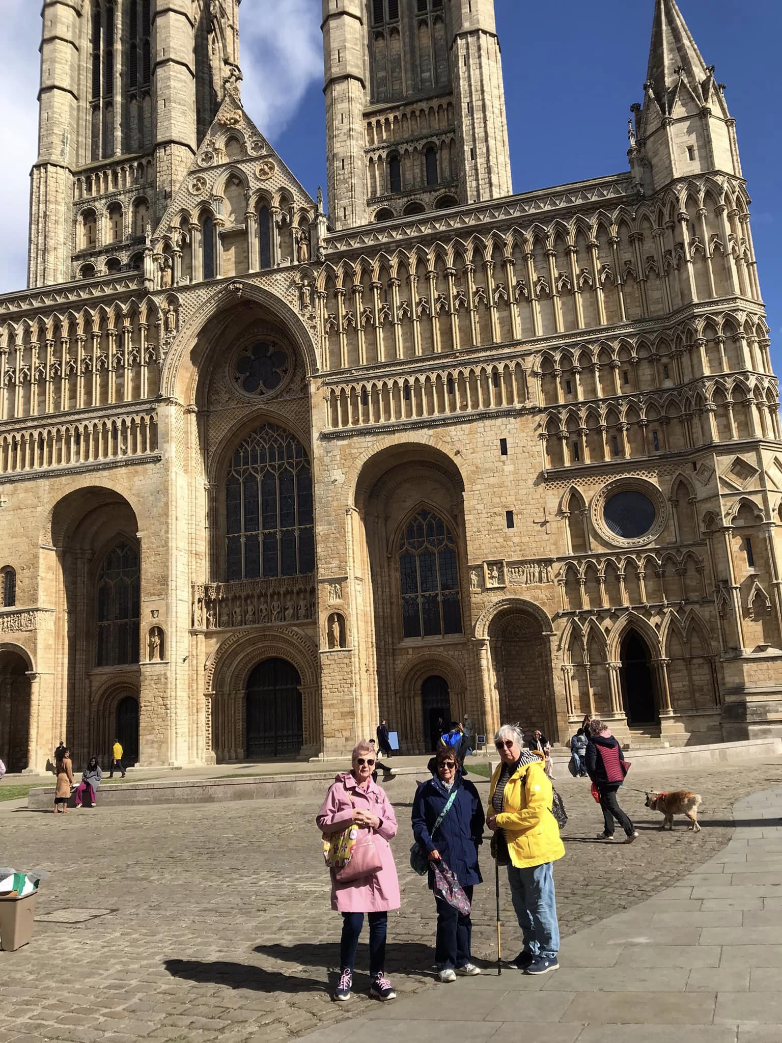 Friends outside cathedral