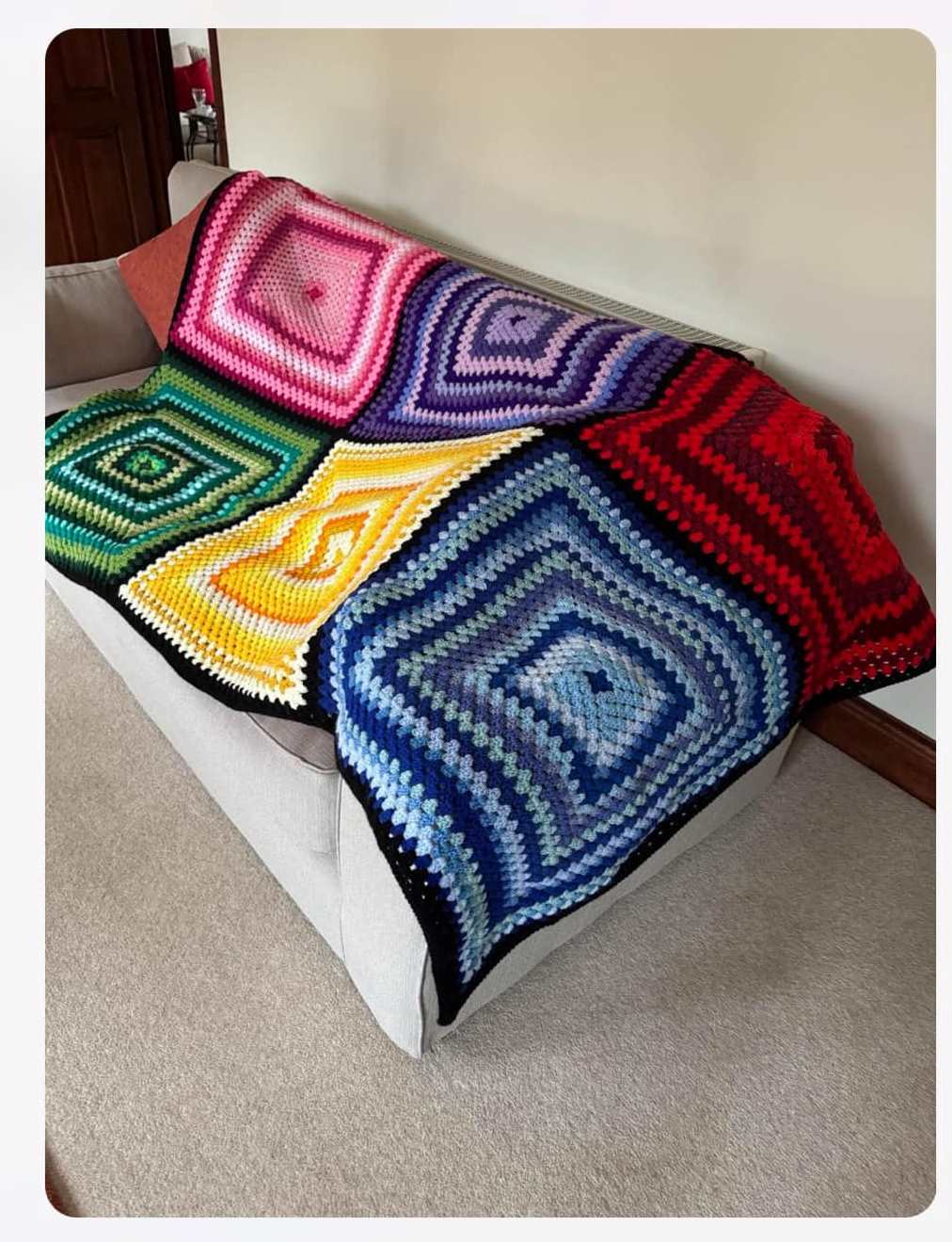 Towcester Evening WI blanket for hospice