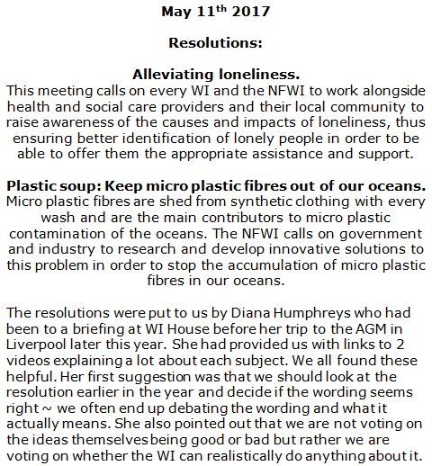 AGM Resolutions